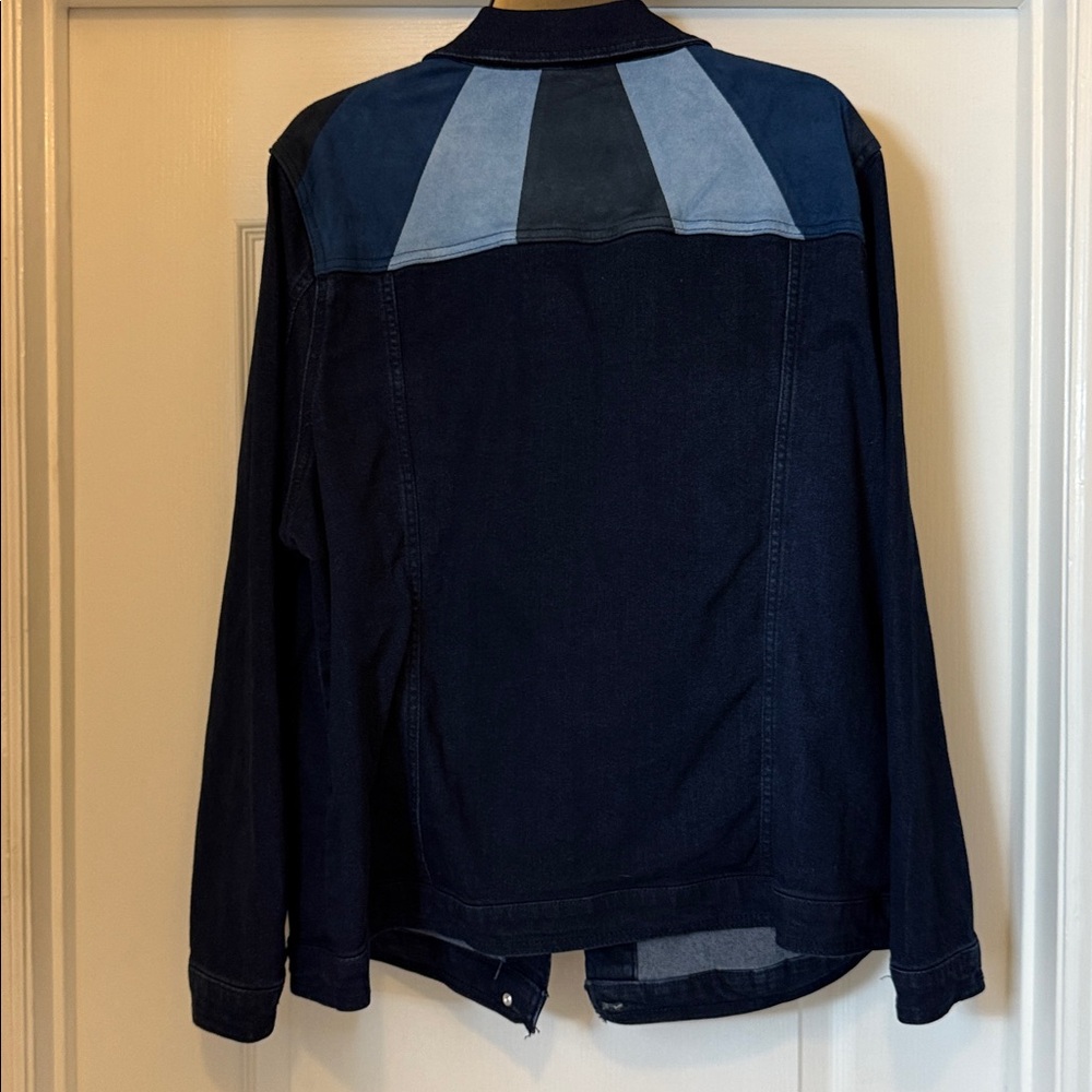 DG2 by Diane Gilman Dark Blue Jean Jacket - Picture 3 of 3